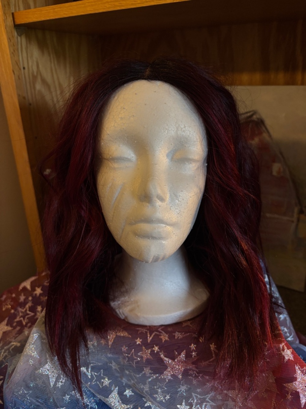 Burgundy Women's Wig - Unbranded